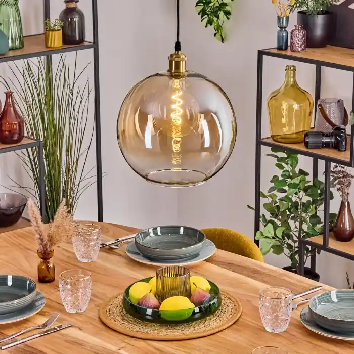 Gereduceerde Prijs Koyoto Hanglamp, Kogellampje, Hanglamp Goud, 1-licht