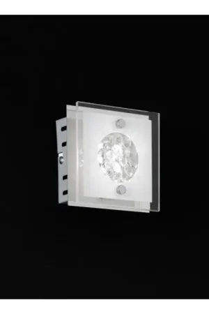 Wofi verlichting REIMS Wandlamp LED Chroom, 1-licht Op = Op