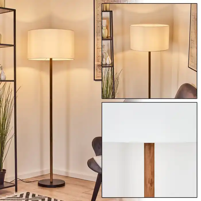 Meest Verkocht Flemming Staande lamp Natuurlijke kleuren, Zwart, 1-licht
