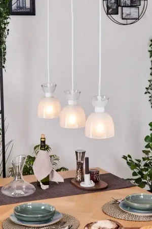 Sumar Hanglamp, Hanglamp Wit, 3-lichts Dagaanbieding
