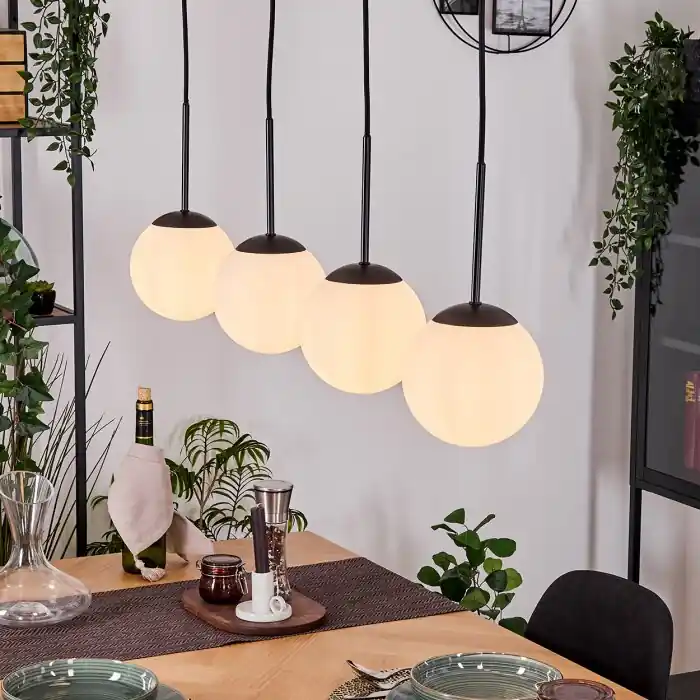 Aanbieding Gastor Hanglamp, Kogellampje, Hanglamp Wit, 4-lichts