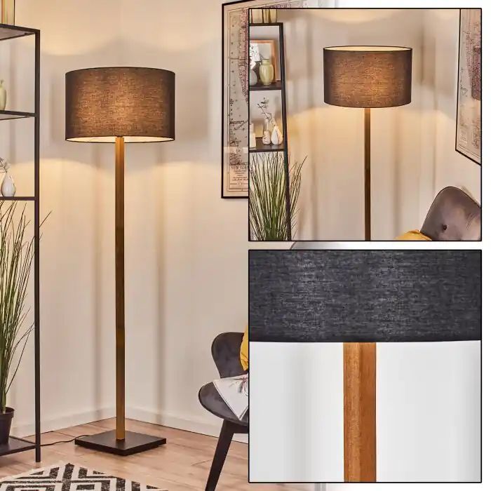 Meest Verkocht Flemming Staande lamp Natuurlijke kleuren, Zwart, 1-licht