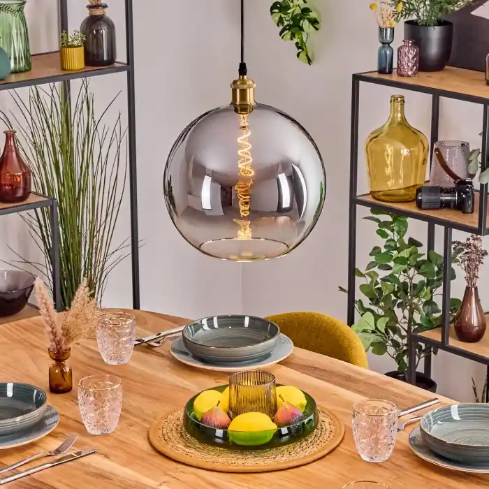 Koyoto Hanglamp, Kogellampje, Hanglamp Goud, 1-licht Dagaanbieding
