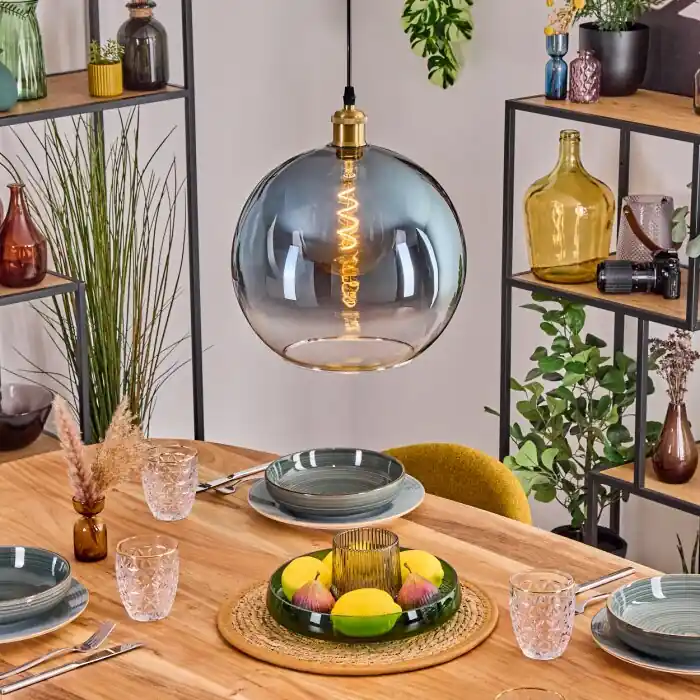 Koyoto Hanglamp, Kogellampje, Hanglamp Goud, 1-licht Betrouwbaar
