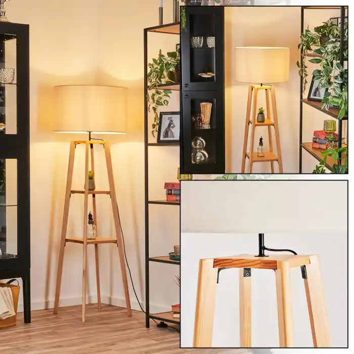 Gereduceerde Prijs Flemming Staande lamp Natuurlijke kleuren, 1-licht