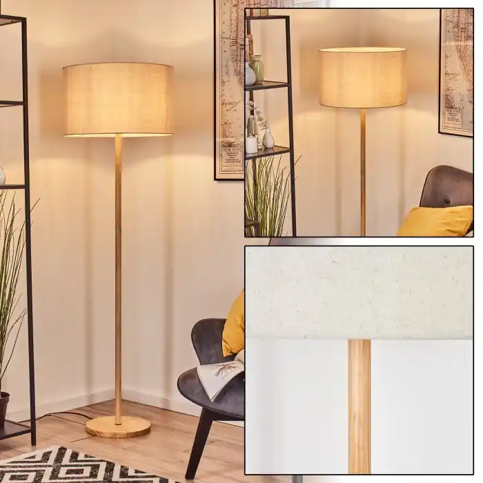 Actieprijs Flemming Staande lamp Natuurlijke kleuren, 1-licht