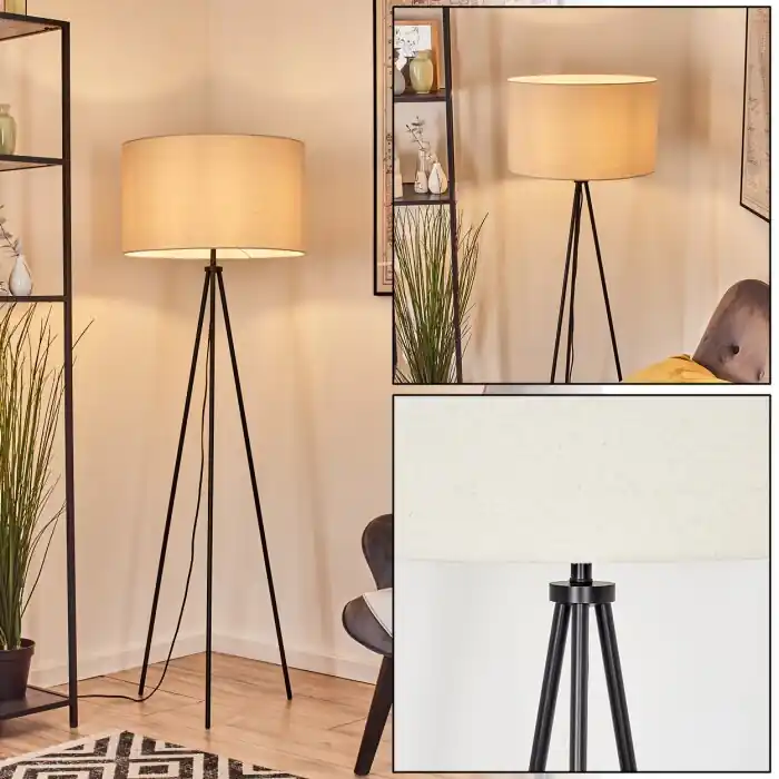 Meest Verkocht Flemming Staande lamp Zwart, 1-licht