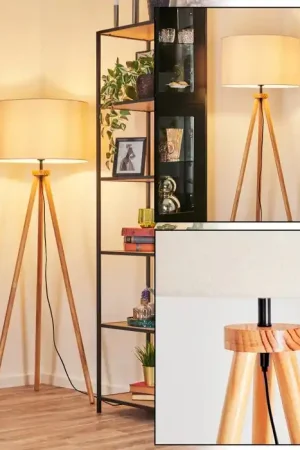 Flemming Staande lamp Natuurlijke kleuren, Zwart, 1-licht Korting