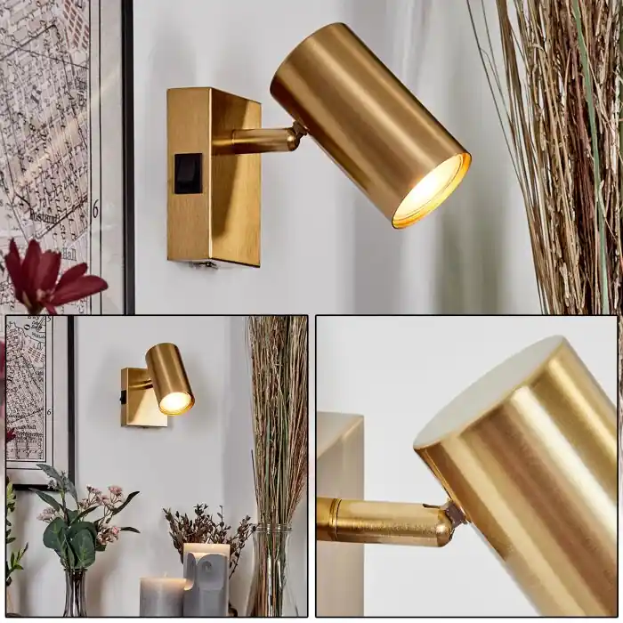 Nieuw Javel Wandlamp, Muurspot Goud, 1-licht