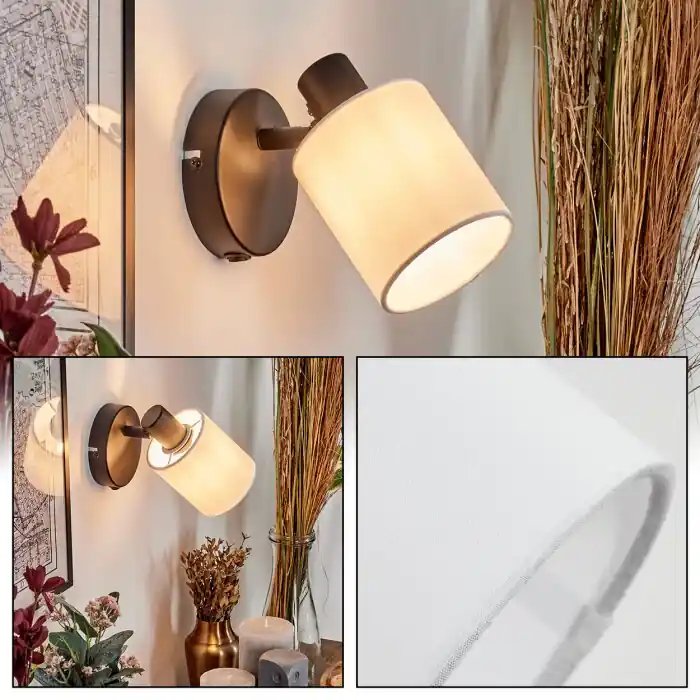 Fallhagen Wandlamp, Muurspot Zwart, 1-licht Meest Verkocht