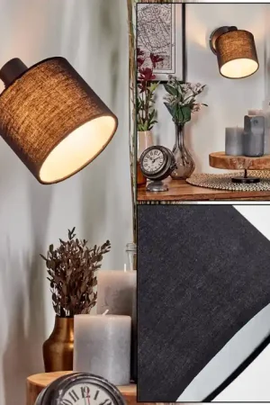 Beperkt Aanbod Bassagoda Wandlamp, Muurspot Zwart, 1-licht