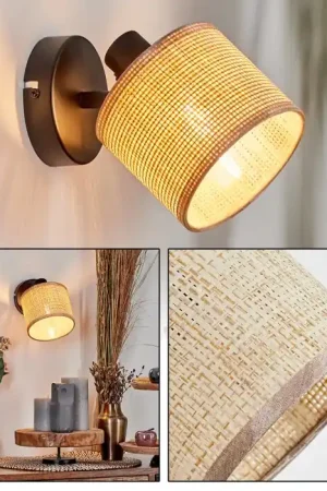 Beste Prijs Sabadim Wandlamp, Muurspot Zwart, 1-licht
