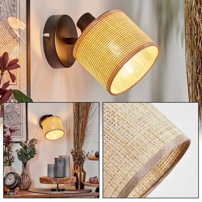 Beste Prijs Sabadim Wandlamp, Muurspot Zwart, 1-licht