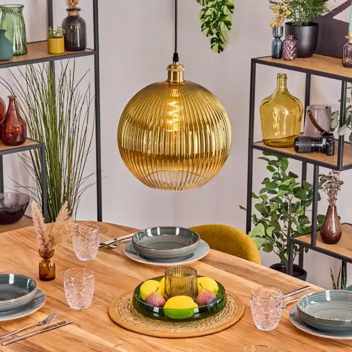 Exclusieve Aanbieding Koyoto Hanglamp, Kogellampje, Hanglamp Goud, 1-licht