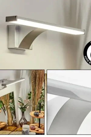 Zaire Spiegellicht, Wandlamp LED Chroom, Zilver, 1-licht, Bewegingsmelder Populair