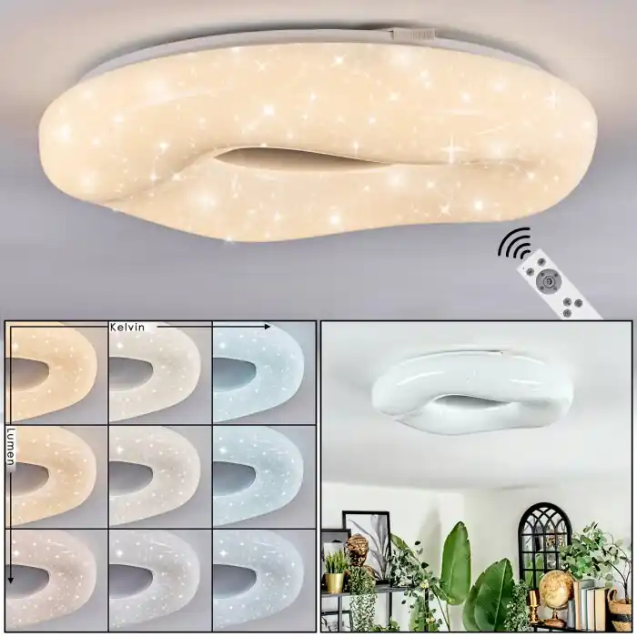 Zuril Plafondlamp LED Wit, 1-licht, Afstandsbediening Aanbieding