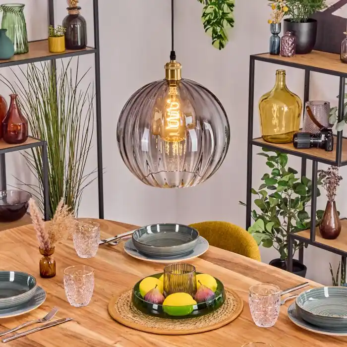 Koyoto Hanglamp, Kogellampje, Hanglamp Goud, 1-licht Lage Kosten