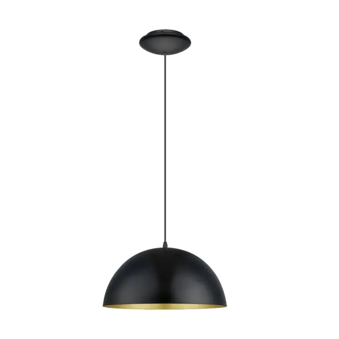 Eglo verlichting Eglo Hanglamp Goud, Zwart, 1-licht Superprijs