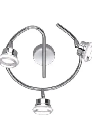 Wofi MORGAN Plafond spot Chroom, 3-lichts Weekendaanbieding