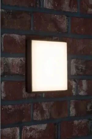AEG Letan Square Buiten muurverlichting LED Antraciet, Wit, 1-licht Hoge Kwaliteit