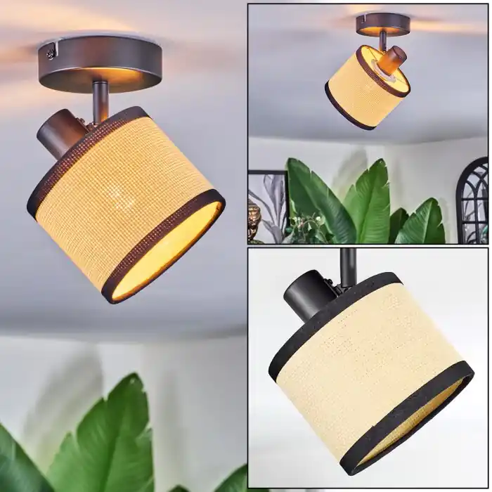 Goedkoop Chellas Plafondlamp, Plafondspot Zwart, 1-licht
