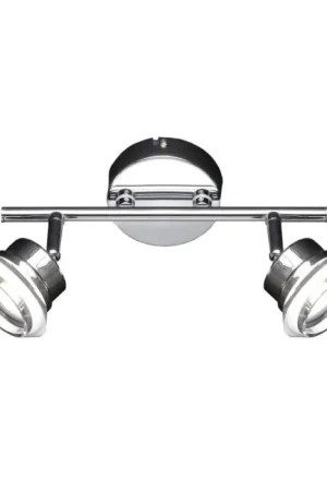 Favoriet Wofi MORGAN Plafond spot LED Chroom, 2-lichts