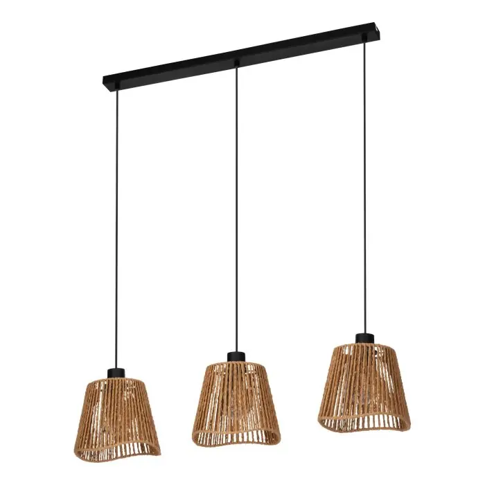 Eglo verlichting LAVISTER Hanglamp Zwart, 3-lichts Gecertificeerd