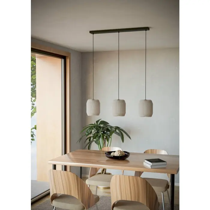 Exclusieve Aanbieding Eglo verlichting BELGRAVE Hanglamp Zwart, 3-lichts