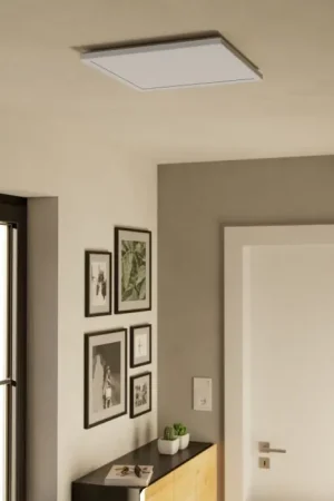 Aanbieding Eglo verlichting ROVITO-R Plafondlamp LED Wit, Afstandsbediening