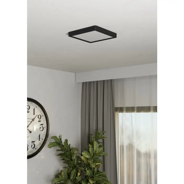 Koop Online Eglo verlichting EGLO Plafondlamp LED Zwart, Kleurwisselaar
