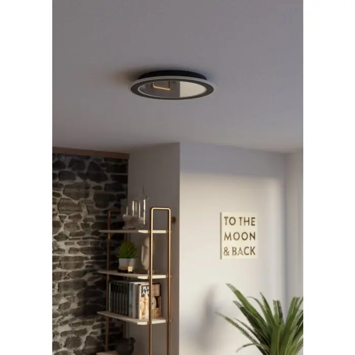 Eglo verlichting MACCHIONI Plafondlamp LED Zwart, Wit, Afstandsbediening Meest Verkocht