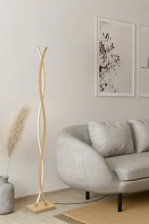 Lage Kosten Eglo verlichting EGLO Staande lamp LED lichtbruin