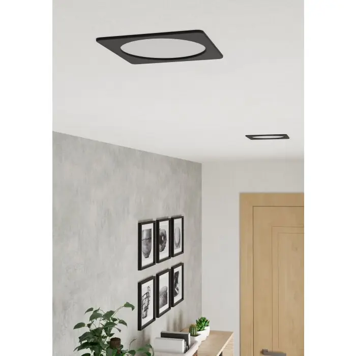 Eglo verlichting EGLO Inbouw armatuur LED Zwart, Kleurwisselaar Lage Kosten
