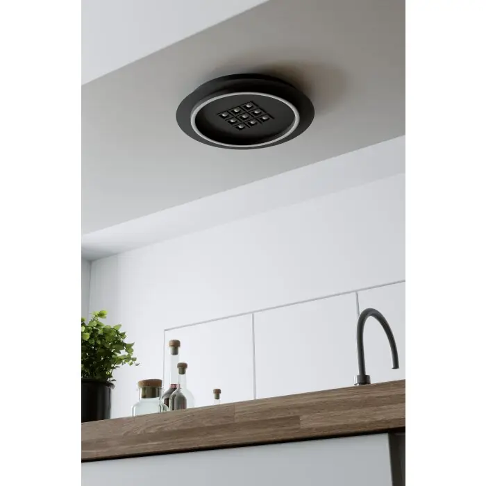 Eglo verlichting BALAZOTE Plafondlamp LED Zwart, Afstandsbediening Uitverkoop
