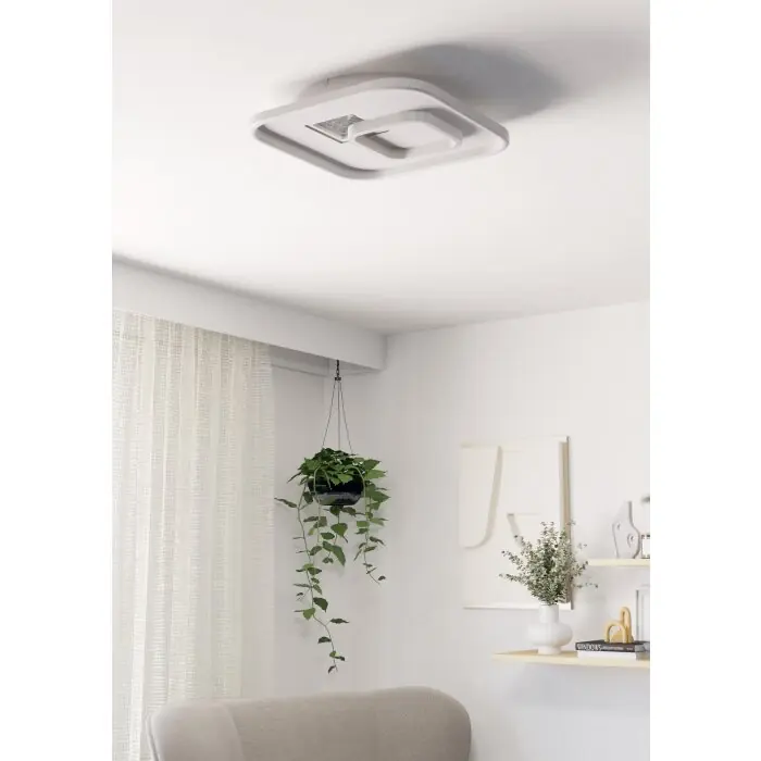 Eglo verlichting TIRIOLO Plafondlamp, Wand- en plafondlamp LED Zilver, Wit Snelle Levering
