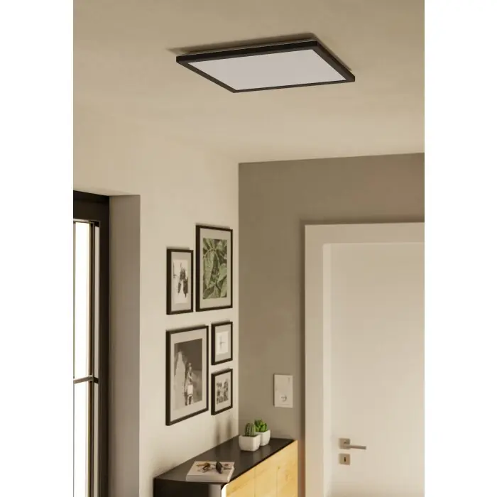 Seizoensaanbieding Eglo verlichting ROVITO-Z Plafondlamp LED Zwart, Kleurwisselaar