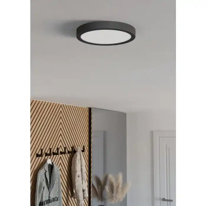 Beperkt Aanbod Eglo verlichting 6-Z Plafondlamp LED Zwart, Kleurwisselaar