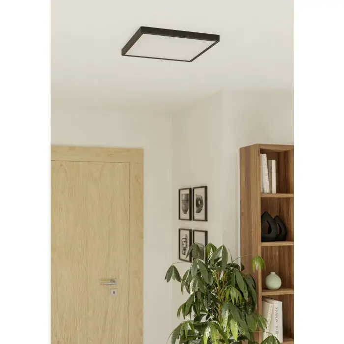Eglo verlichting 6-Z Plafondlamp, Wandlamp LED Zwart, Kleurwisselaar Nieuw