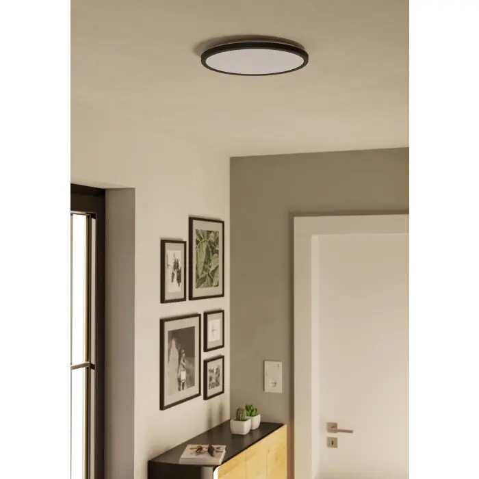 Eglo verlichting ROVITO-Z Plafondlamp LED Zwart, Kleurwisselaar Goedkoop