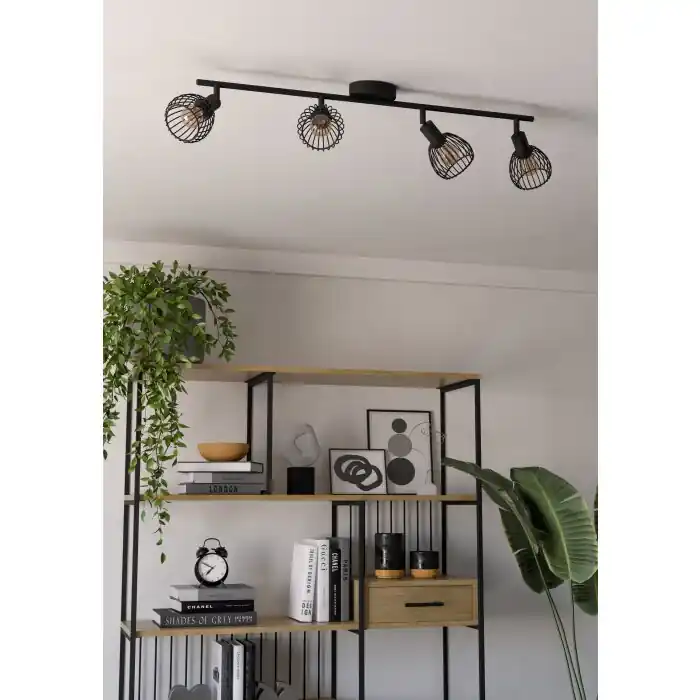 Eglo verlichting SONNINO Plafondlamp, Plafondspot Zwart Voordeelprijs