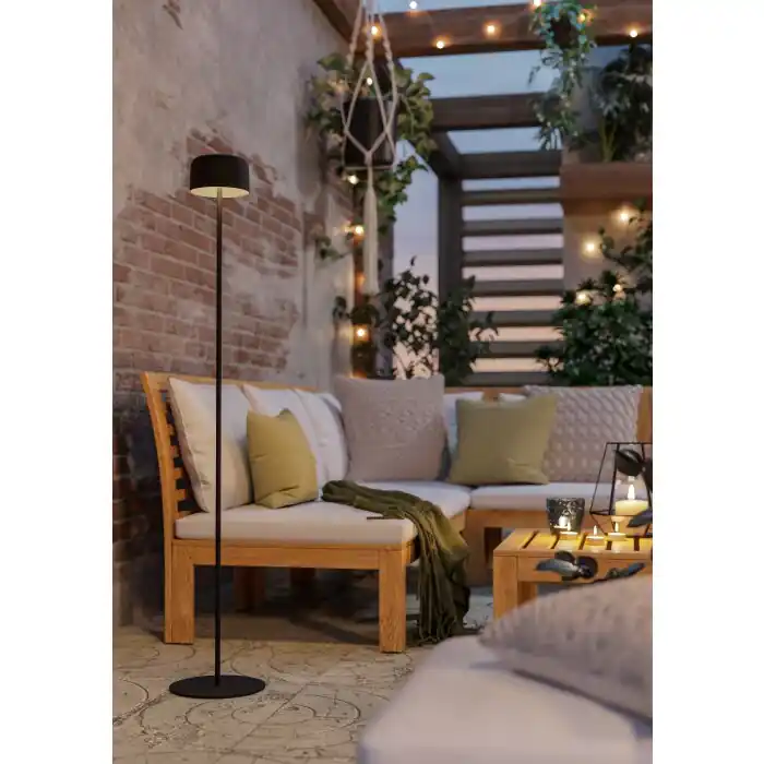 Uitverkoop Eglo verlichting ROCCANOVA-L Staande lamp LED Zwart