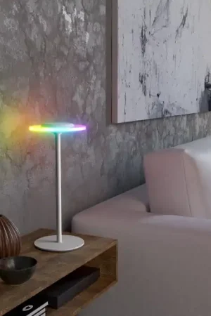 Beperkte Voorraad Eglo verlichting TREPELLA Tafellamp LED Wit, Afstandsbediening, Kleurwisselaar