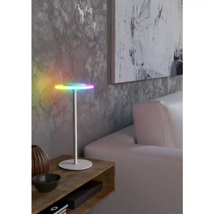 Beperkte Voorraad Eglo verlichting TREPELLA Tafellamp LED Wit, Afstandsbediening, Kleurwisselaar