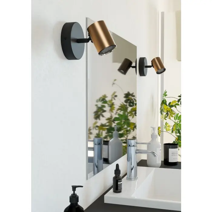 Aanbieding Eglo verlichting EGLO Plafondspot, Wandlamp Brons, Zwart