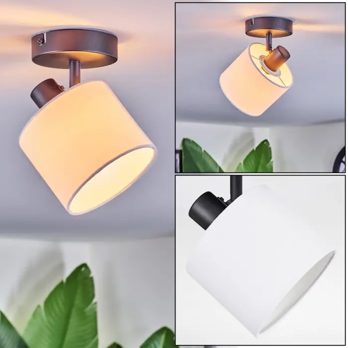 Bassagoda Plafondlamp, Plafondspot Zwart, 1-licht Bestseller