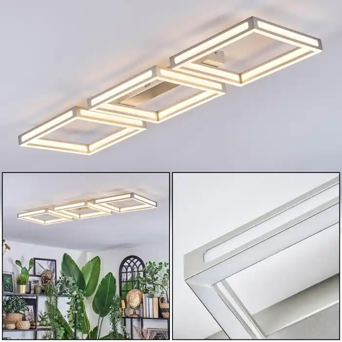 Op = Op Danor Plafondlamp LED Nikkel mat, 1-licht