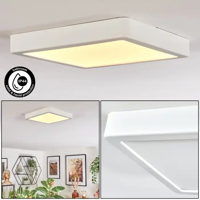 Finsrud Badkamerlamp, Plafondlamp, Paneel LED Wit, 1-licht Koopje