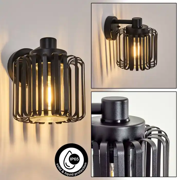 Horil Wandlamp voor buiten, Wandlamp Zwart, 1-licht Beperkt Aanbod