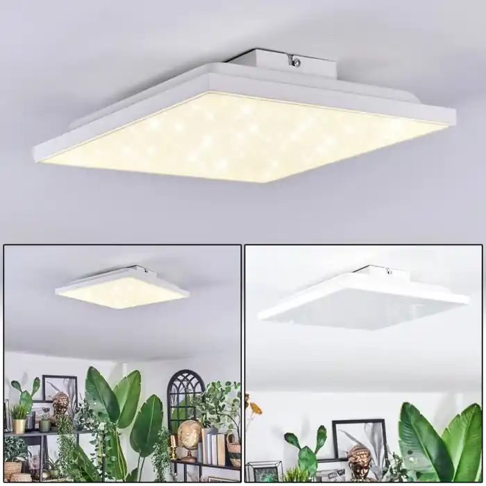 Gecertificeerd Tavlov Plafondlamp, Paneel LED Wit, 1-licht