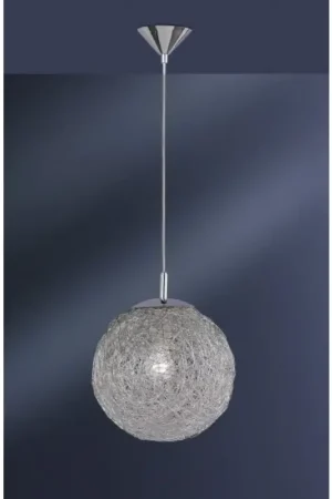 Beperkte Voorraad Wofi DAKOTA Hanglamp Chroom, 1-licht
